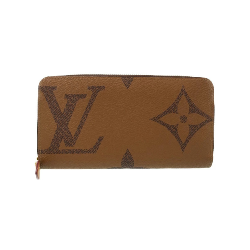 Louis Vuitton Giant Monogram Reverse Zippy Wallet Round Zipper Long